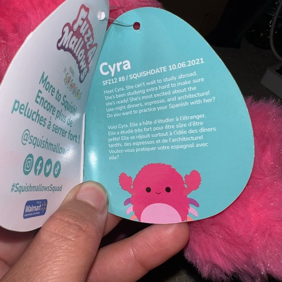 New Cyra The Crab Fuzzamallow Squishmallows - Picture 12 of 16